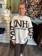Aria Stickad tröja Copenhagen Beige
