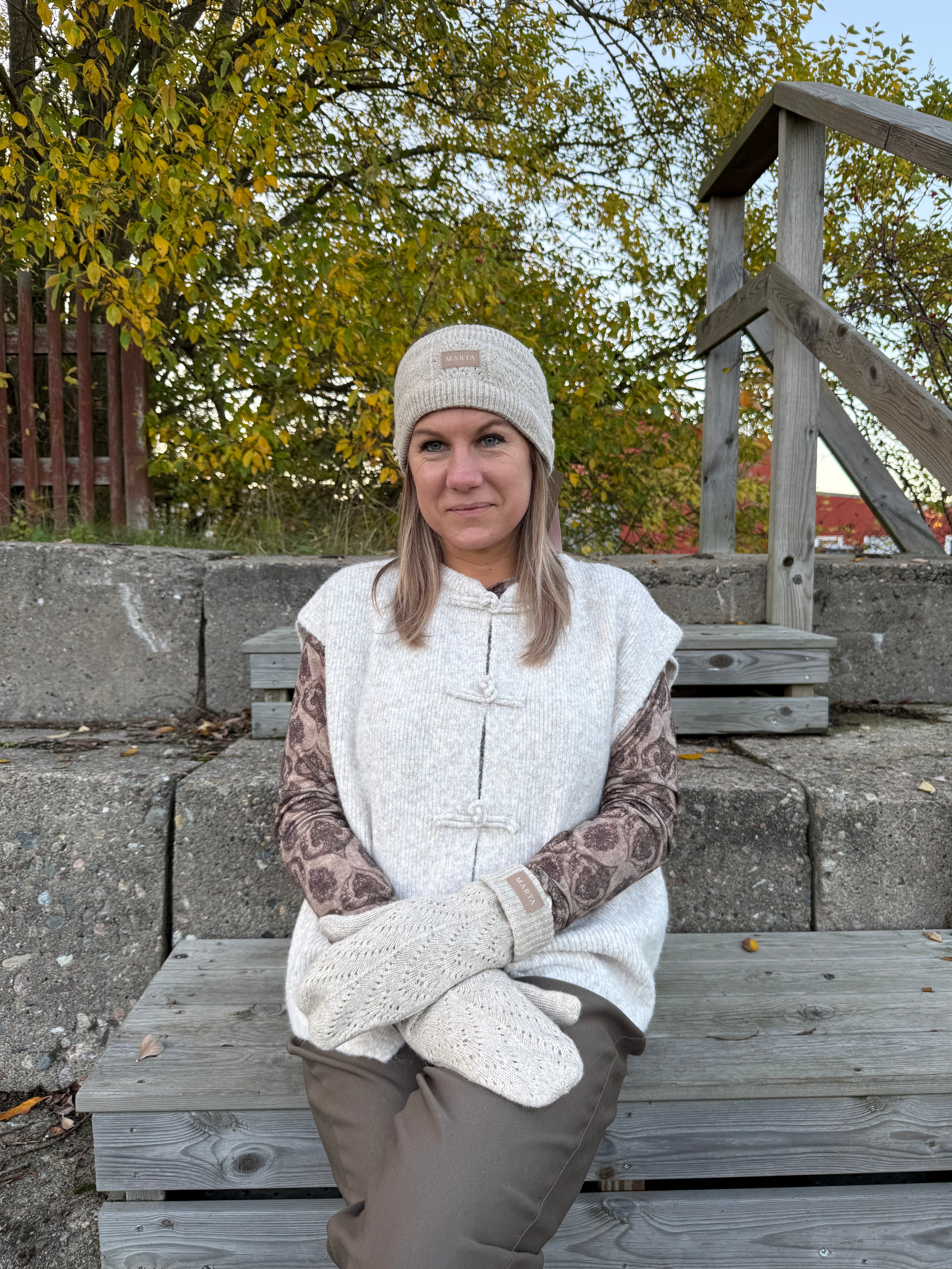 Jaemi Beani Mössa Beige