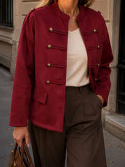 Justina mockaimitations jacka Bordo