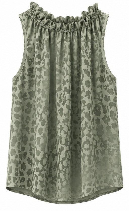 Lucina Topp Leopard Khaki