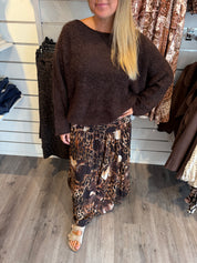 Anouk Stickad Tröja Choco