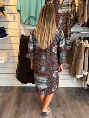 Peony  Klänning Paisley Choco