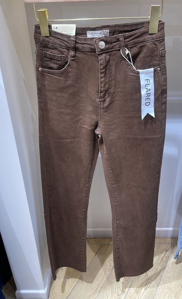 Jenna - Jeans - Flare - Brown