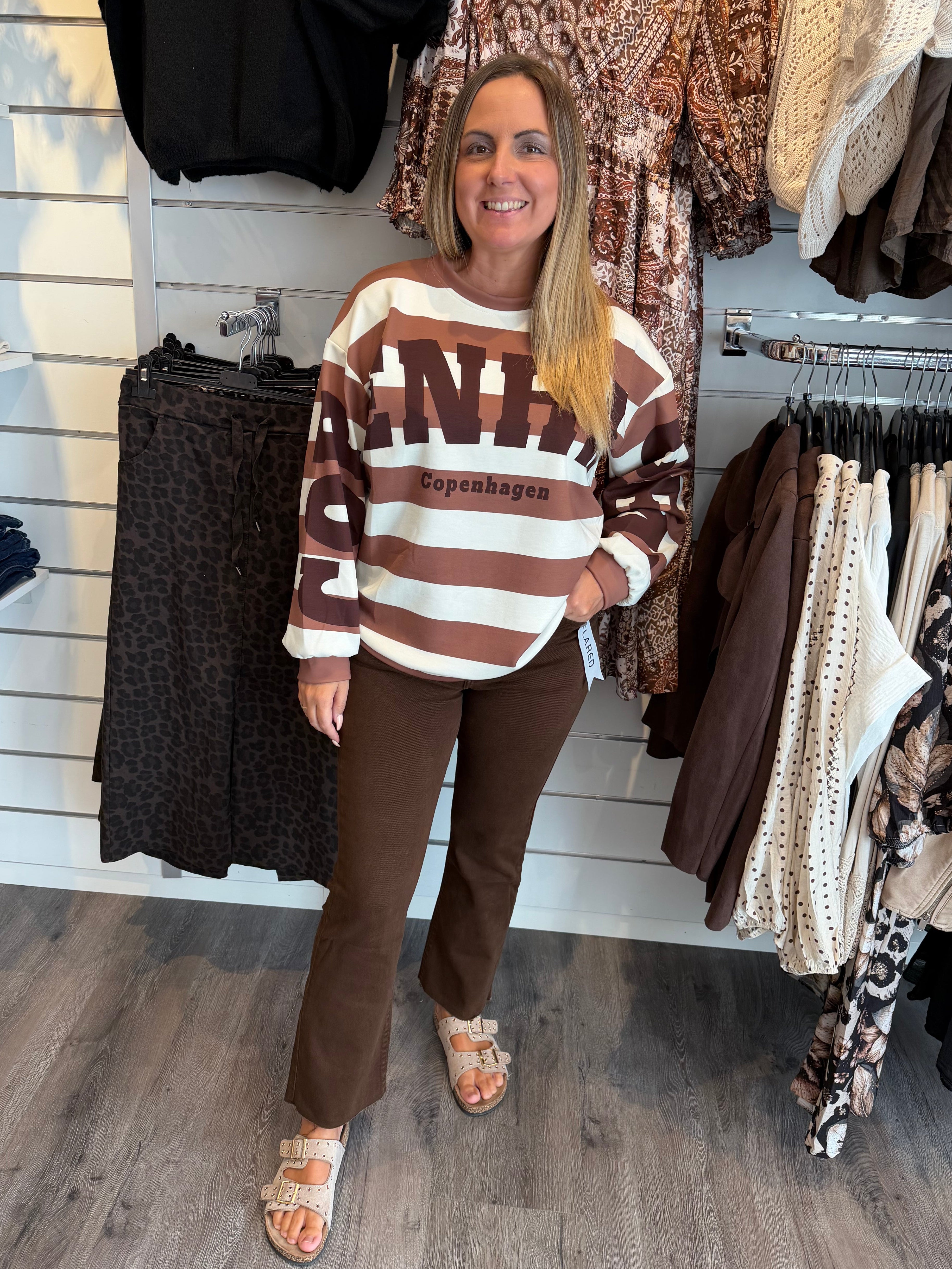 Nerina  Sweatshirt Copenhagen -Choco