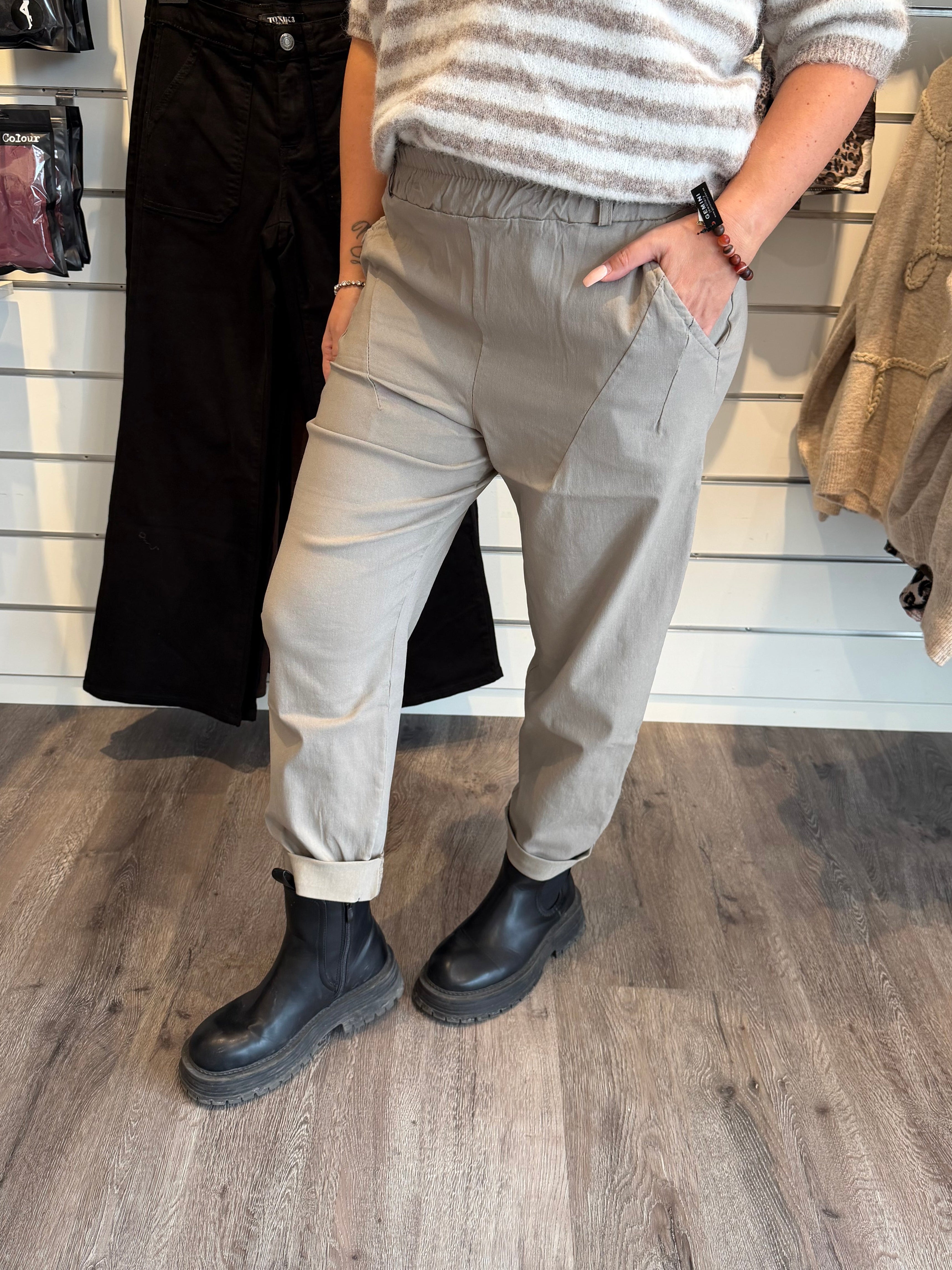 Nico Byxa med resår Taupe
