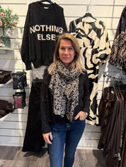 Ely Sjal Leopard Svart