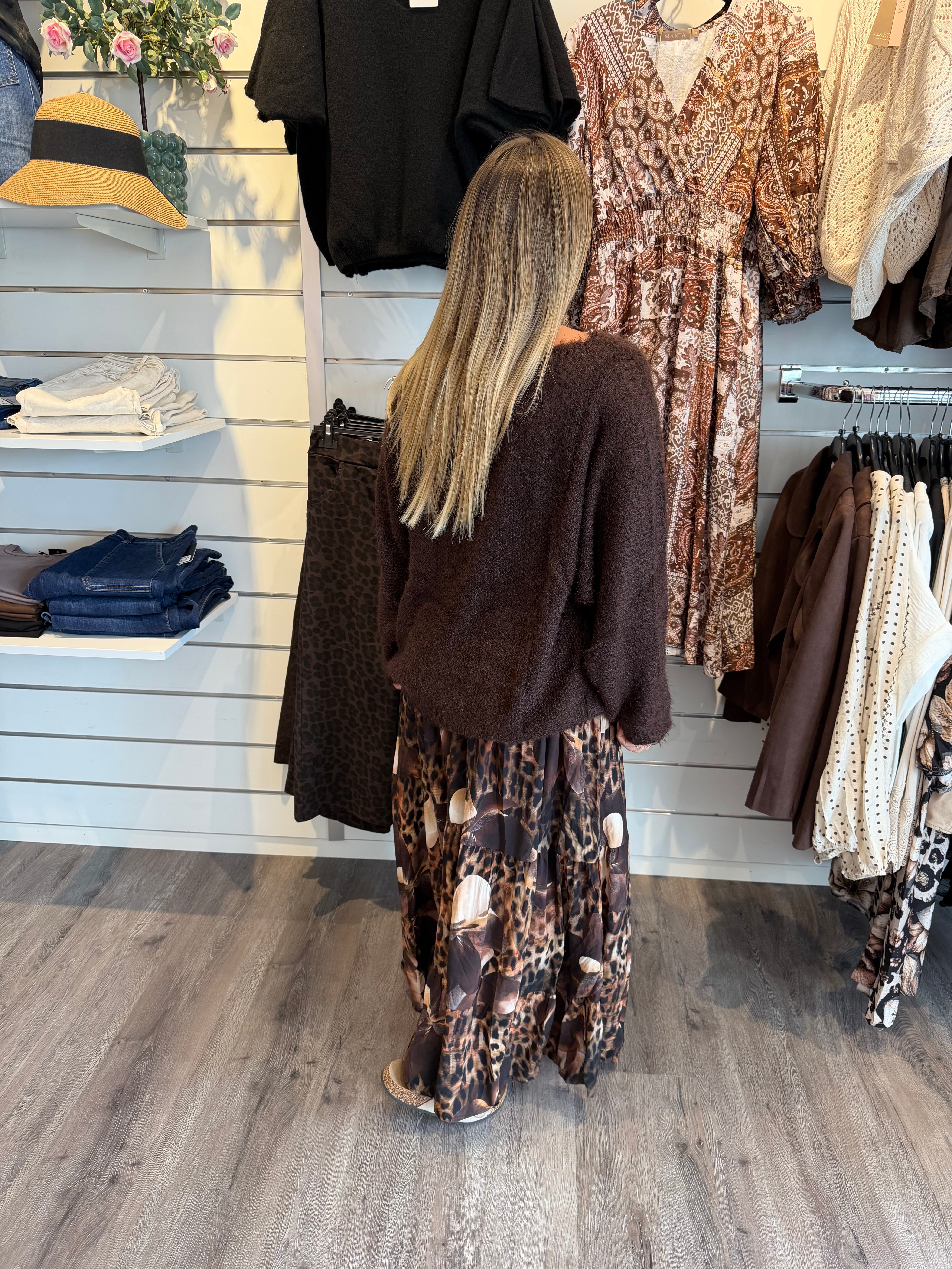 Anouk Stickad Tröja Choco