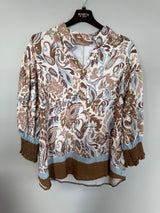 Melisande blus Camello