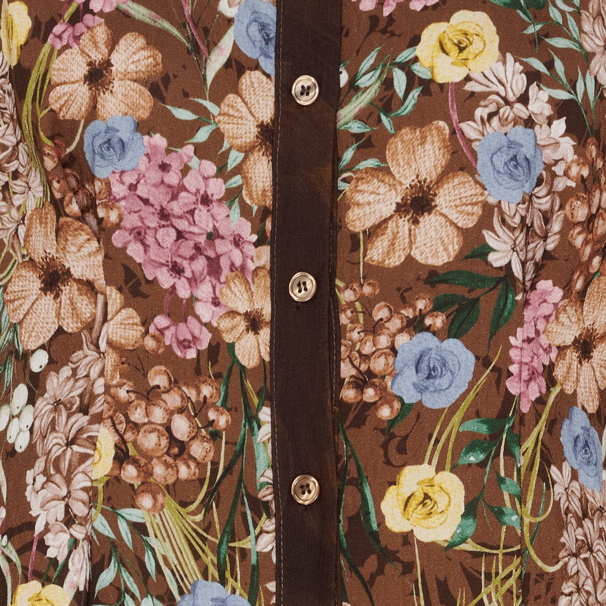 Acorn Klänning - Blommig Brun