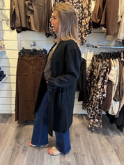 Thea - Långkofta - Svart