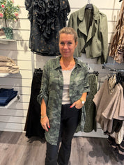 Oliva Skjorta Camo Khaki
