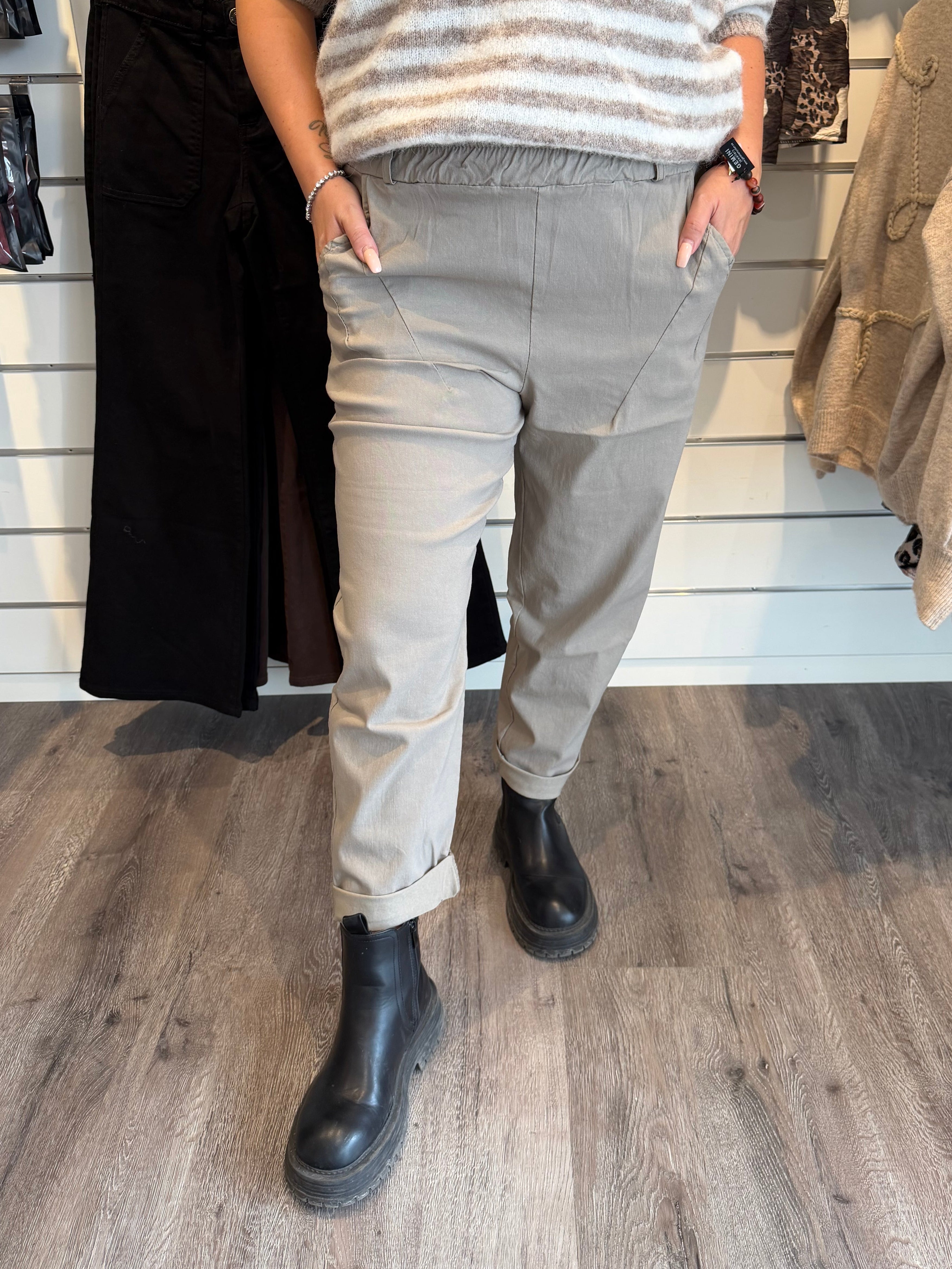 Nico Byxa med resår Taupe