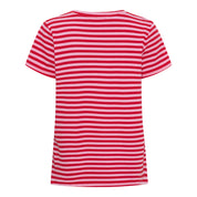 Alvera Tshirt Randig Röd/Rosa
