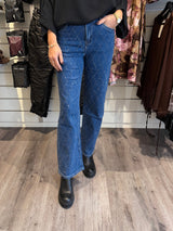 Foly Jeans Glitter wideleg FR621 denim