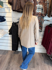 SBGela kavaj Randig Beige