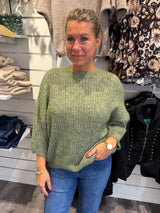 Mimmi stickad tröja Khaki