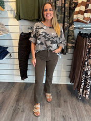 Carla bomullstopp camo Taupe