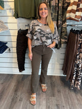 Carla bomullstopp camo Taupe