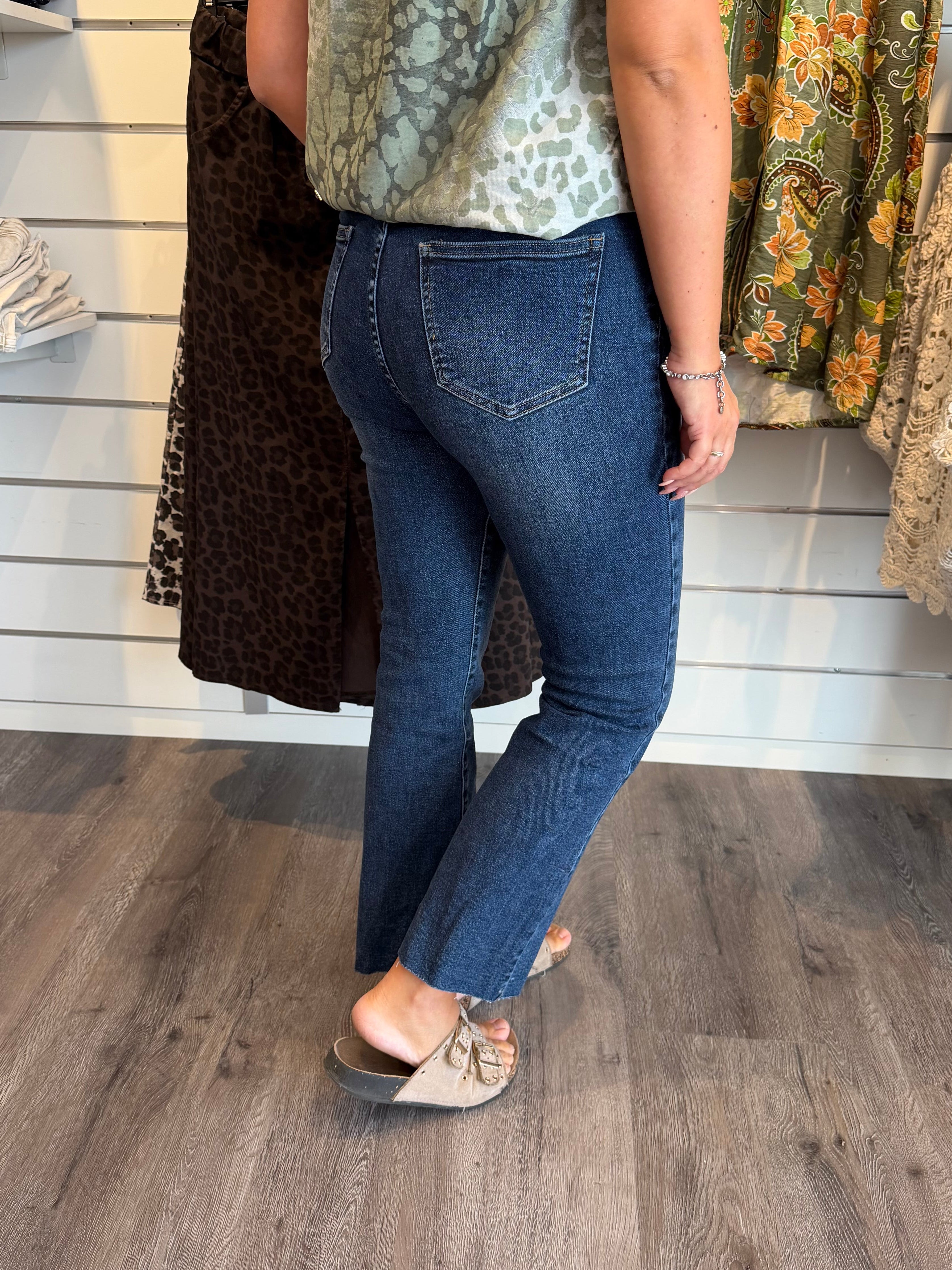 Jenna Jeans Flare Mörkdenim  Y6306Q