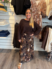 Anouk Stickad Tröja Choco