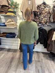 Mimmi stickad tröja Khaki