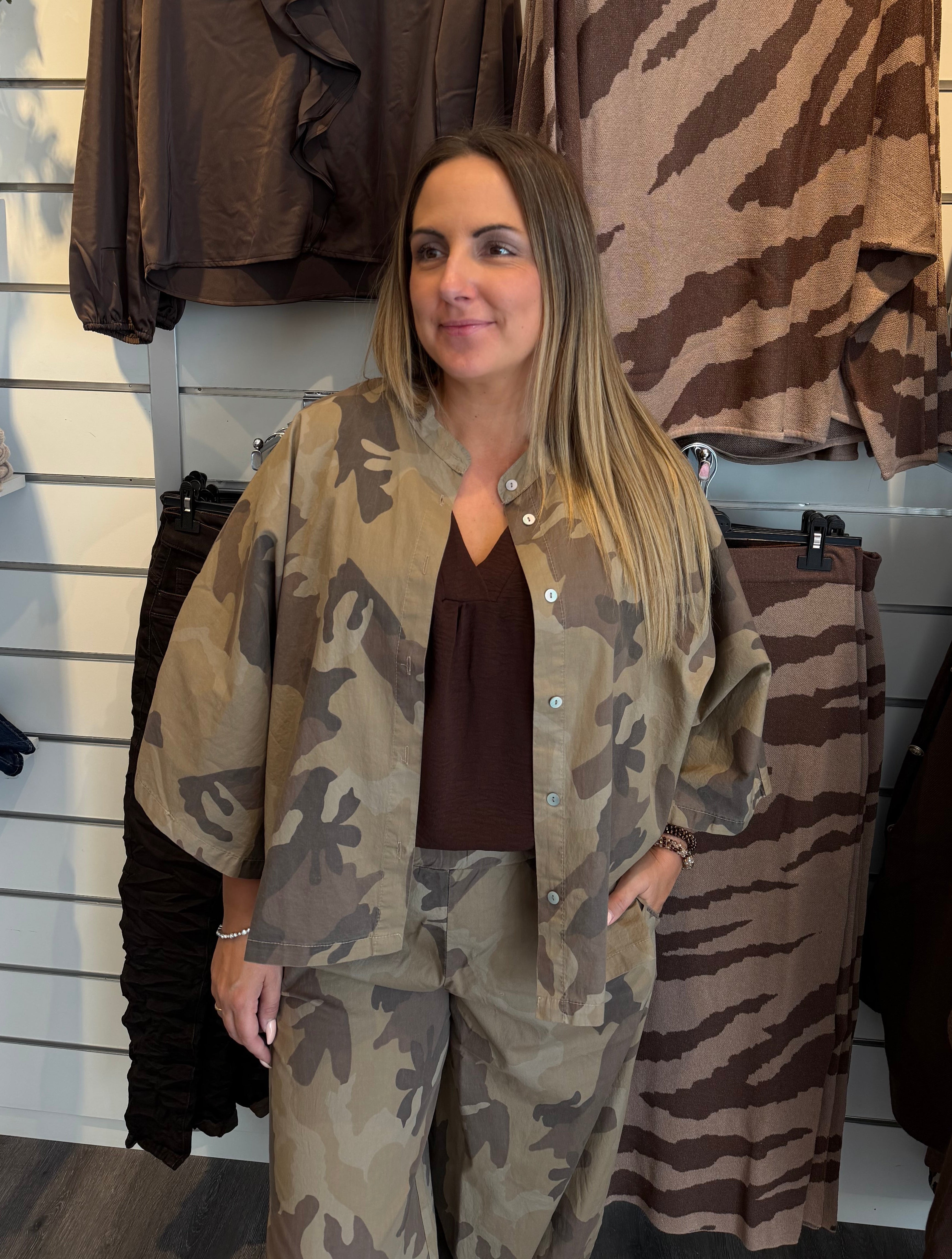 BCAlly - Skjorta Brown Camoflauge