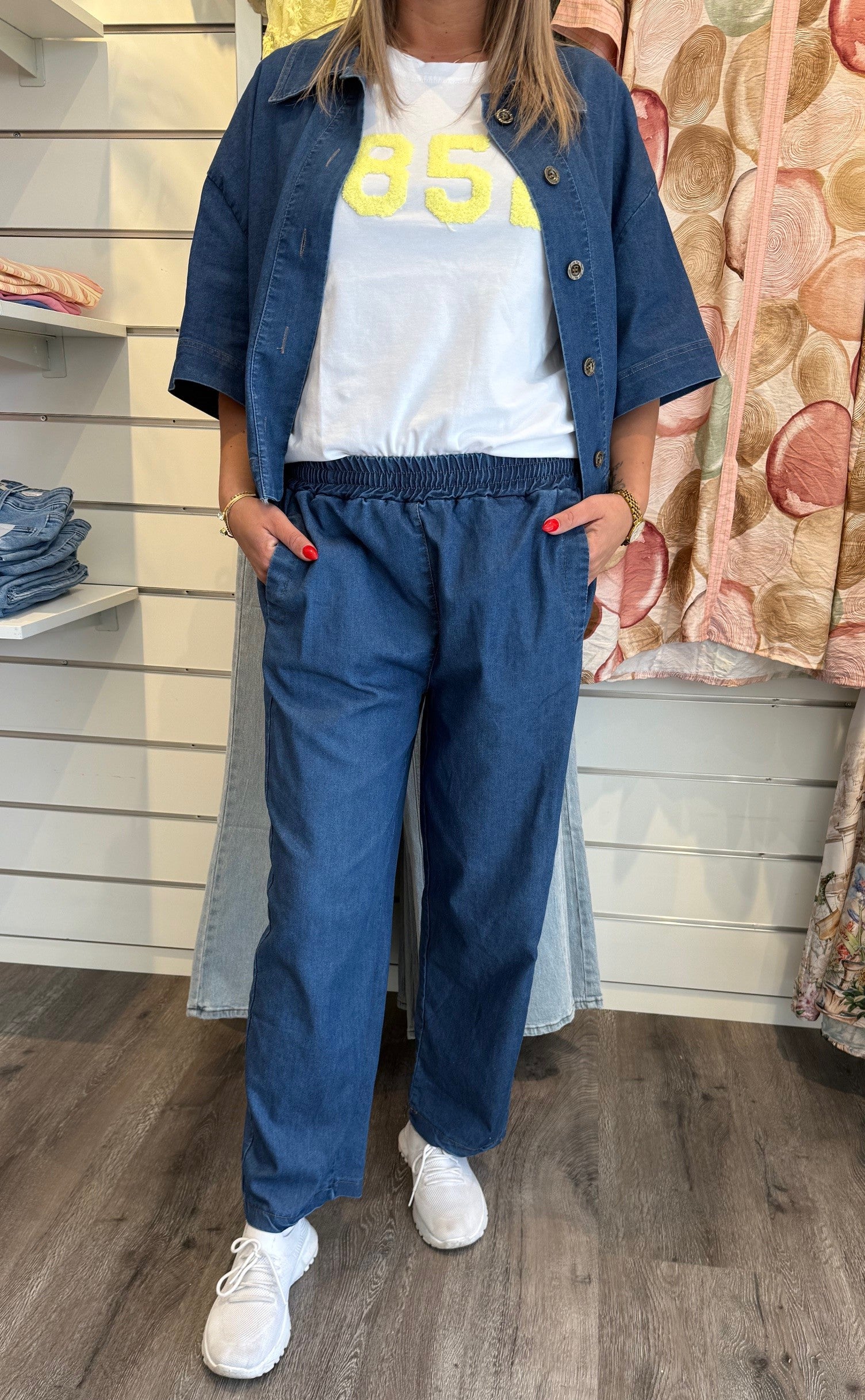 Adina Byxa med resår Denim