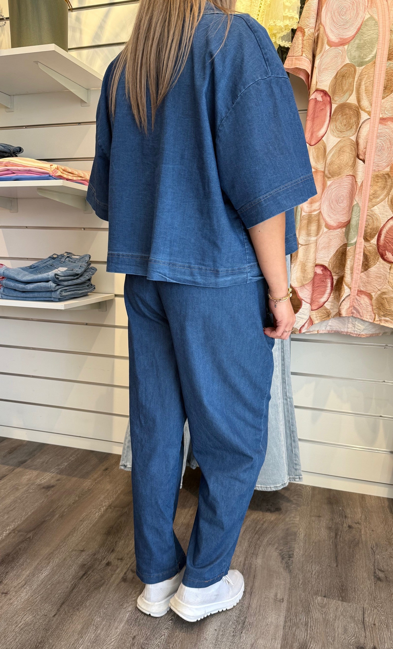 Adina Byxa med resår Denim