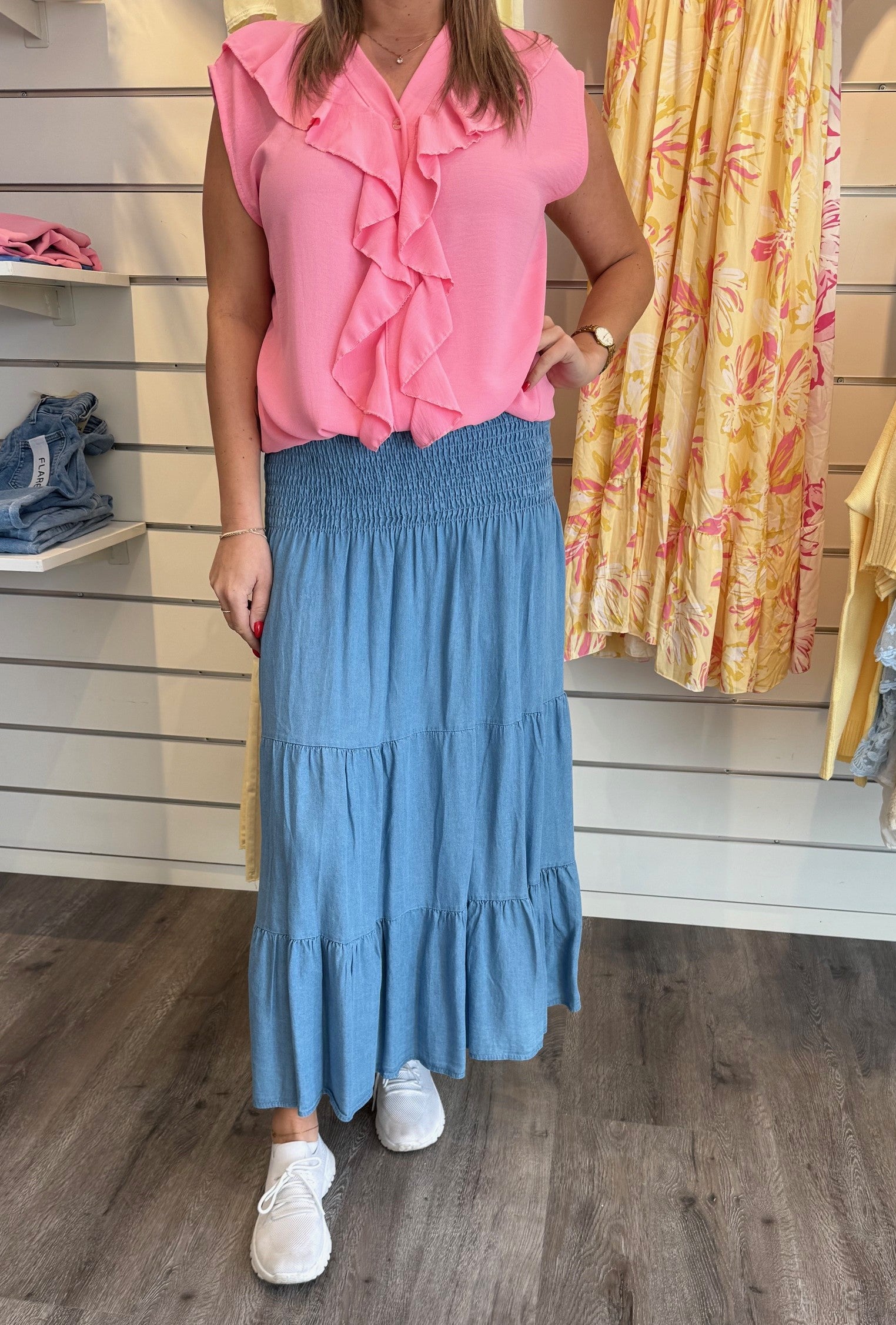 Alice - Kjol - Ljusdenim - Nyhet