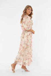 Alvah Dress Buttercream/Rose