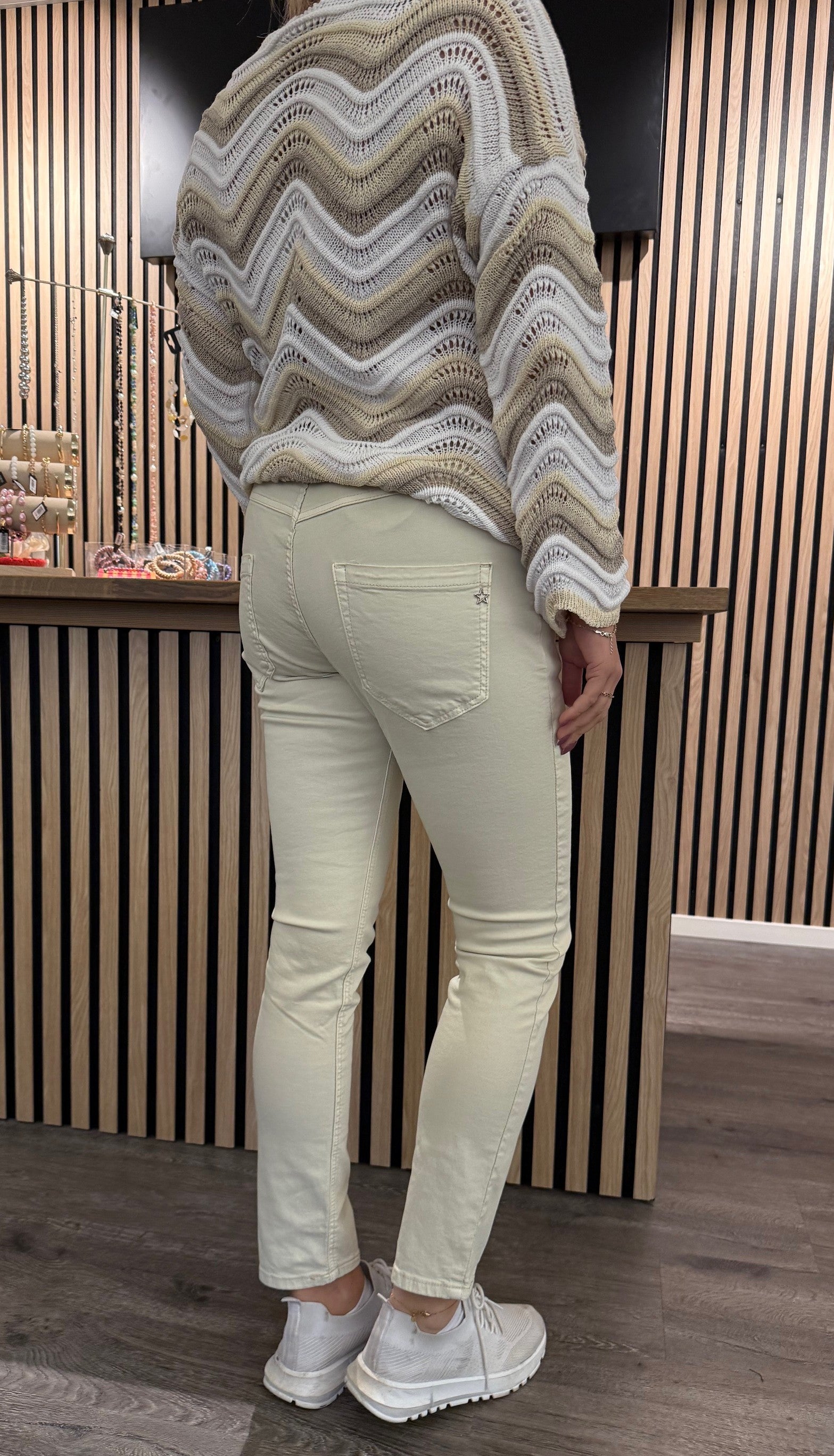 Ancii - Byxor med knappmix - Beige  - Nyhet