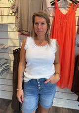 Angeline - Spetslinne - Vit