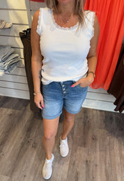 Angeline - Spetslinne - Vit