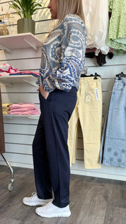 Annelise - Byxa med resår - Navy