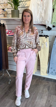 Annelise - Byxa med resår - Rosa