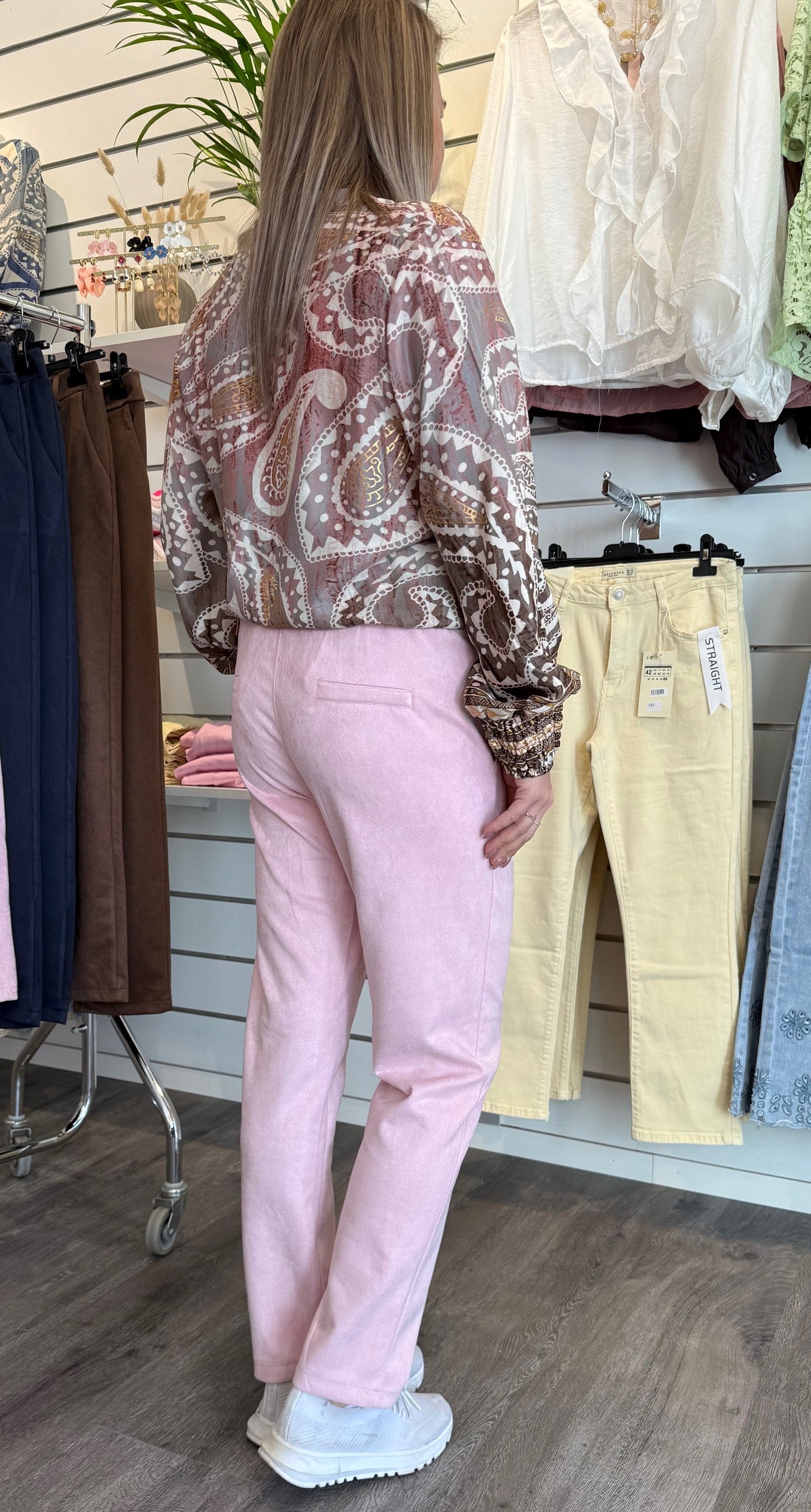 Annelise - Byxa med resår - Rosa