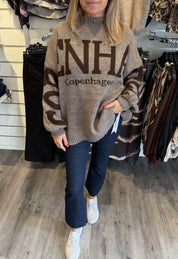 Aria - Stickad tröja - Copenhagen - Mörk Fango