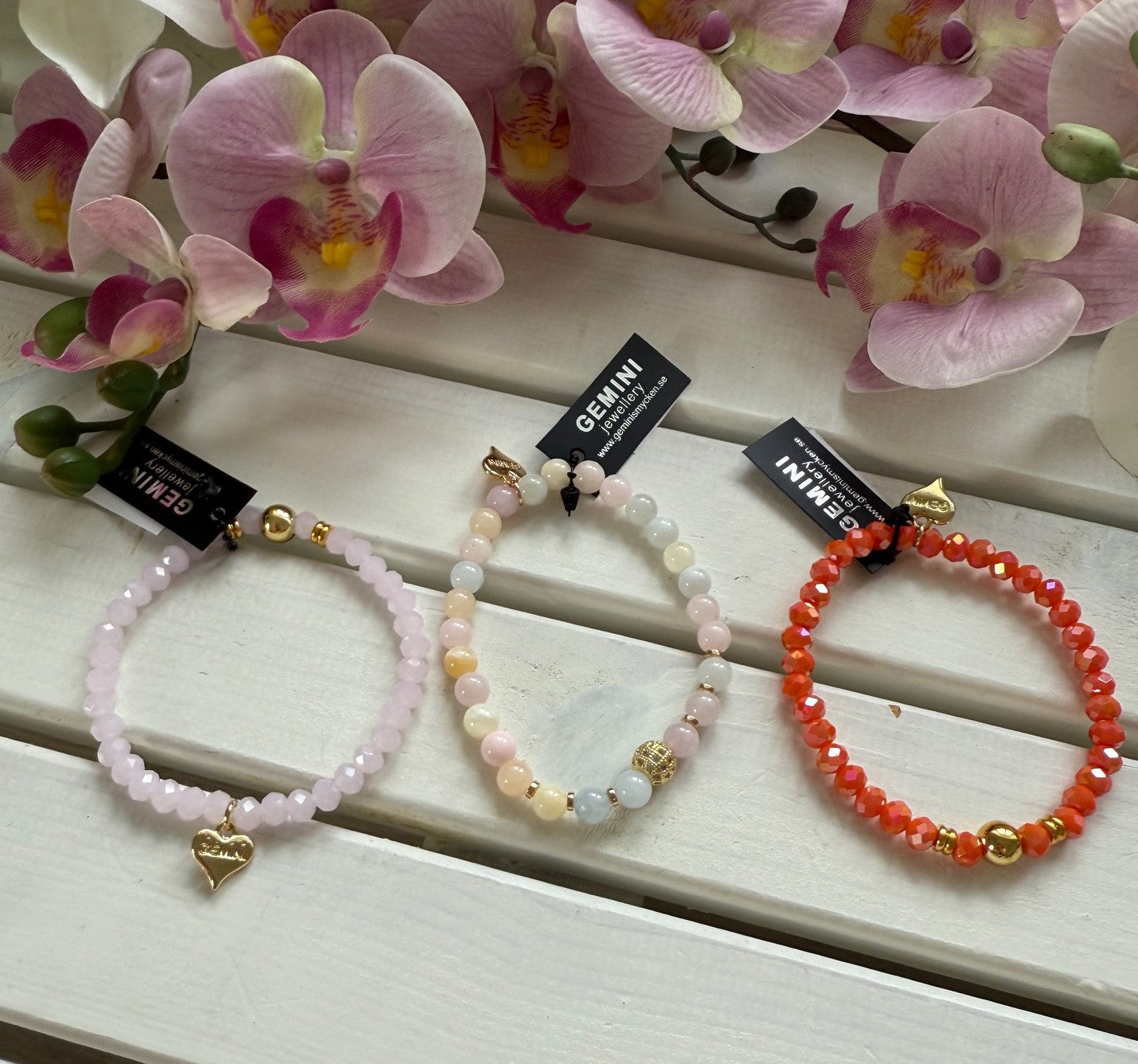 Gemini Armband A411-25 col03  Rosa
