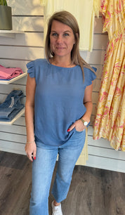 Aylin - Topp - Denimblå- Nyhet