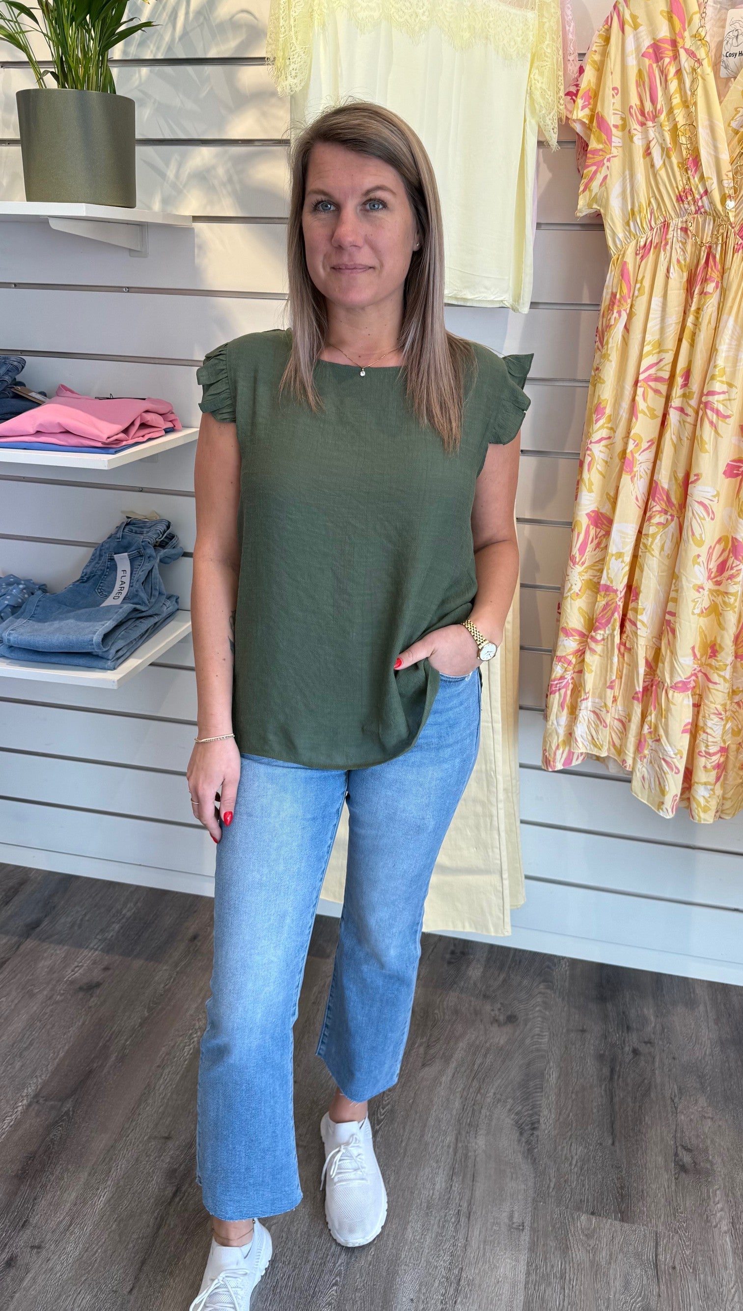 Aylin - Topp - Khaki - Nyhet