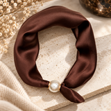Kalya Scarf med pärla Coffee