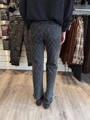 Foly Jeans Glitter wideleg FR621 Grå