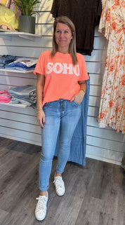 Belina Tshirt Orange Fluo