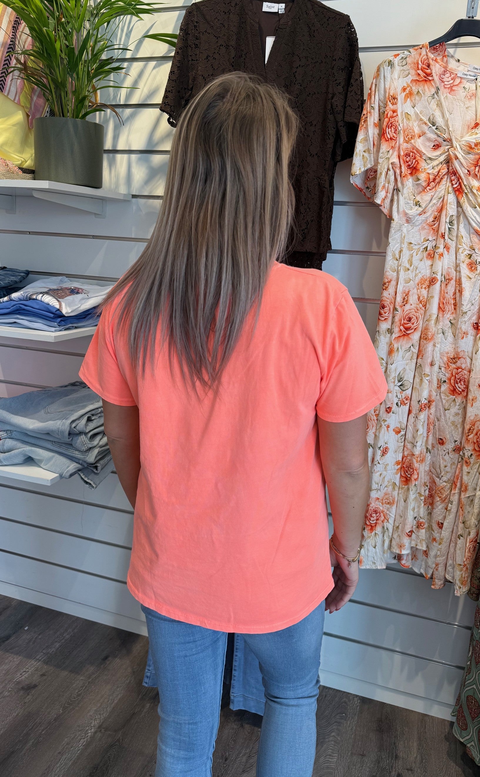 Belina Tshirt Orange Fluo