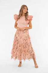 Blossom Kjol Powder Pink/Rose