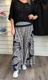 Ulrika- Vida byxor- Navy