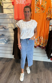 Cassie Jeanskjol Denim