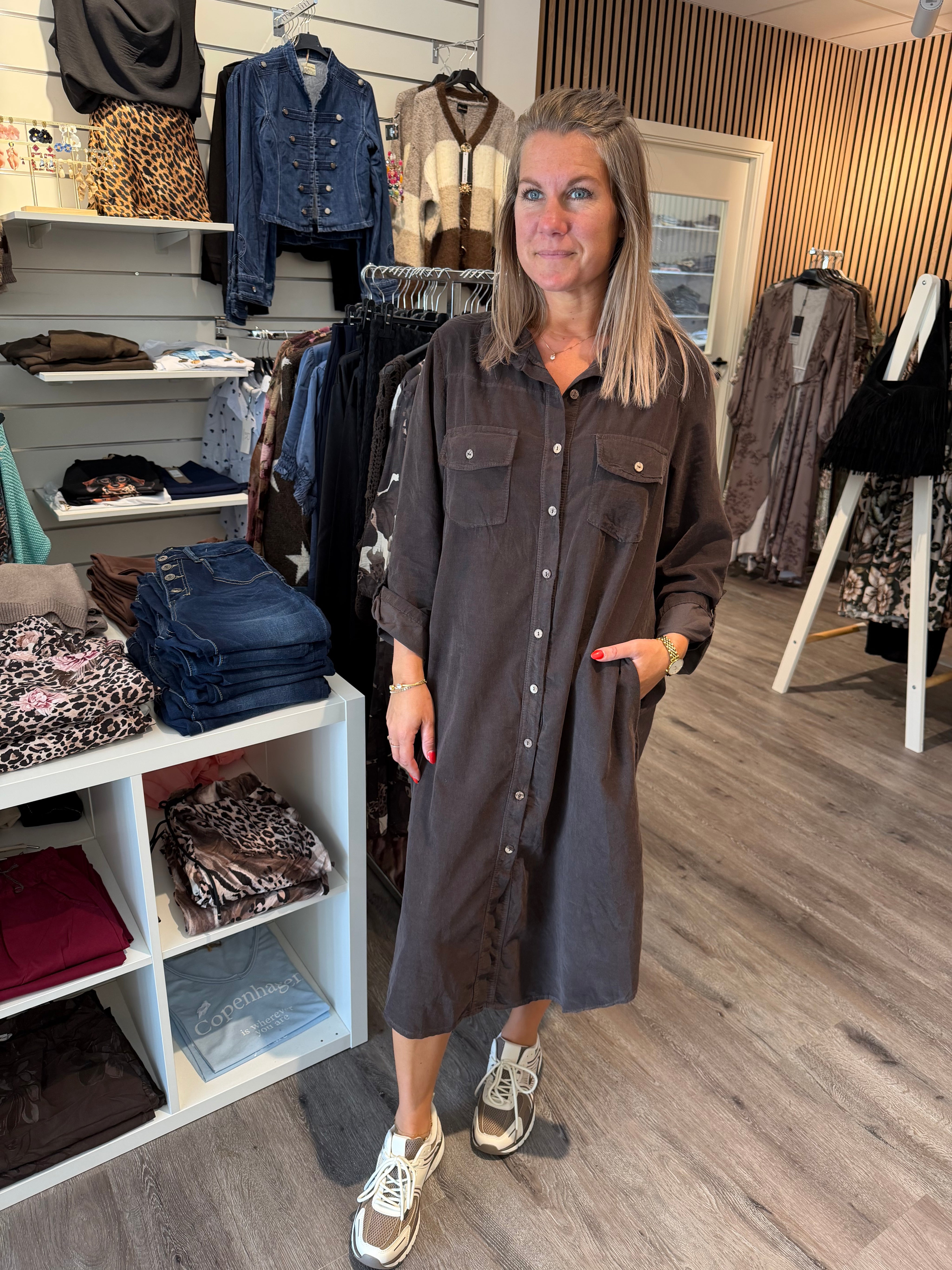 Solene Manchester Skjortklänning Choco