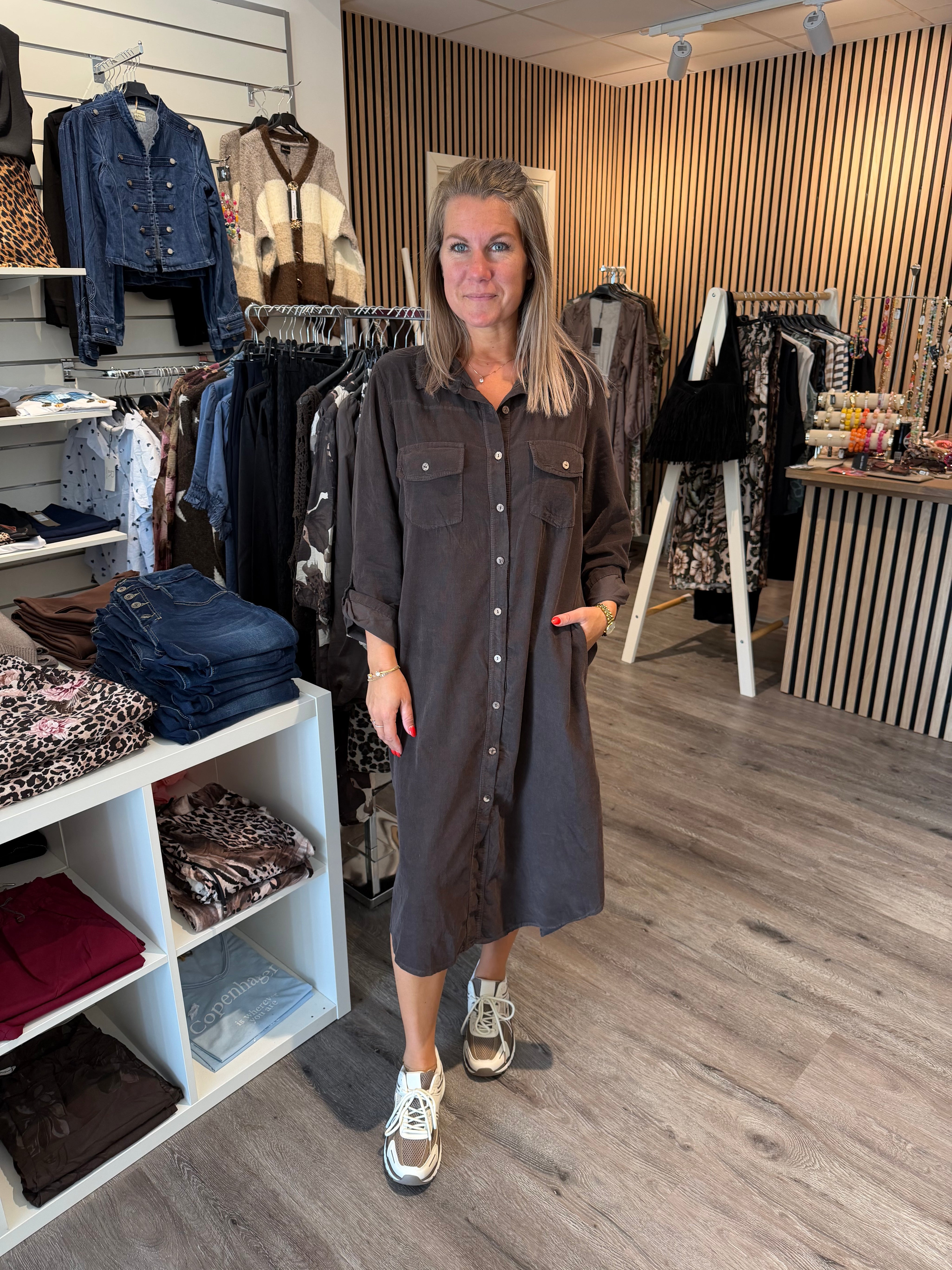 Solene Manchester Skjortklänning Choco