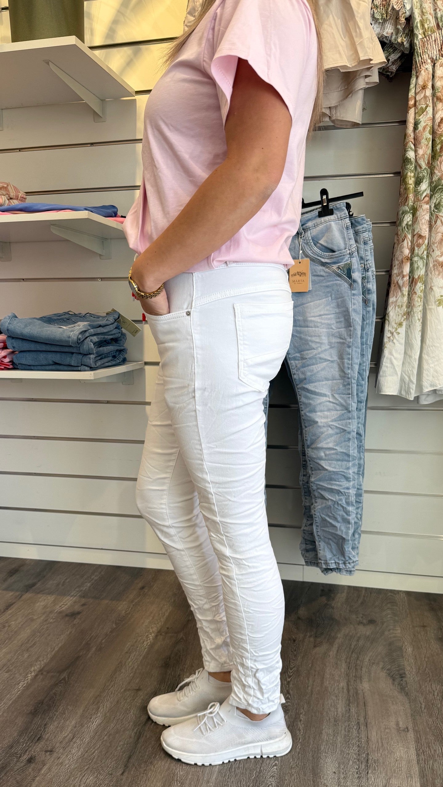 Emma Jeans Vit MDC122